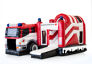 Order the custom made inflatable Red Cross Multiplay inflatable bouncer with slide online at JB Promotions UK; specialist in inflatable advertising items such as custom bouncy castles